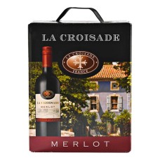 La Croisade Merlot Wijn 3 Liter BIB Bag in Box Met Tap kraantje!